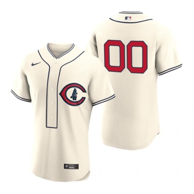 Chicago Cubs Custom Men's 2022 Field of Dreams MLB Authentic Jersey Cream